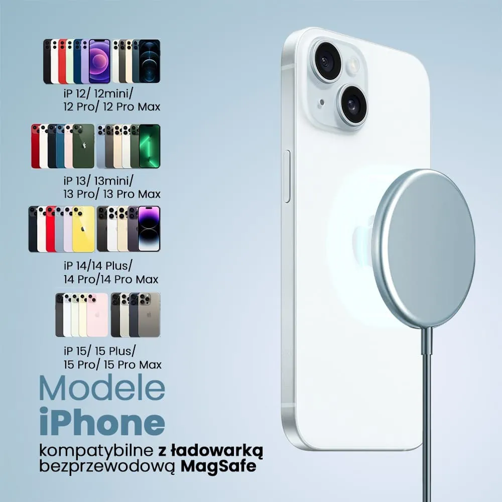 iphone, które będą kompatybilne z ładowarką bezprzewodową magsafe