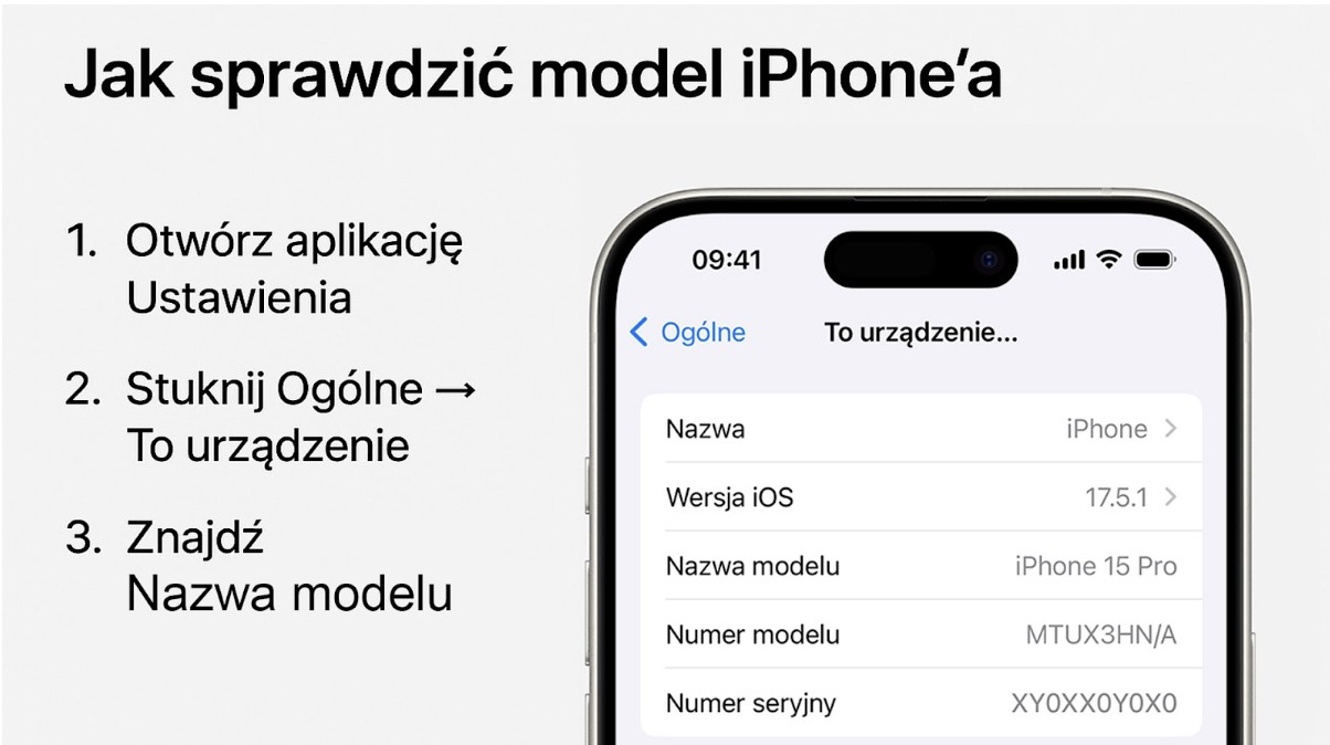 Jak sprawdzić model iPhone'a?
