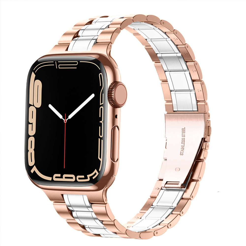 Bransoleta do Apple Watch Ultra 1-2 / Series 4-10 / SE 44/45/46/49mm - różowe złoto