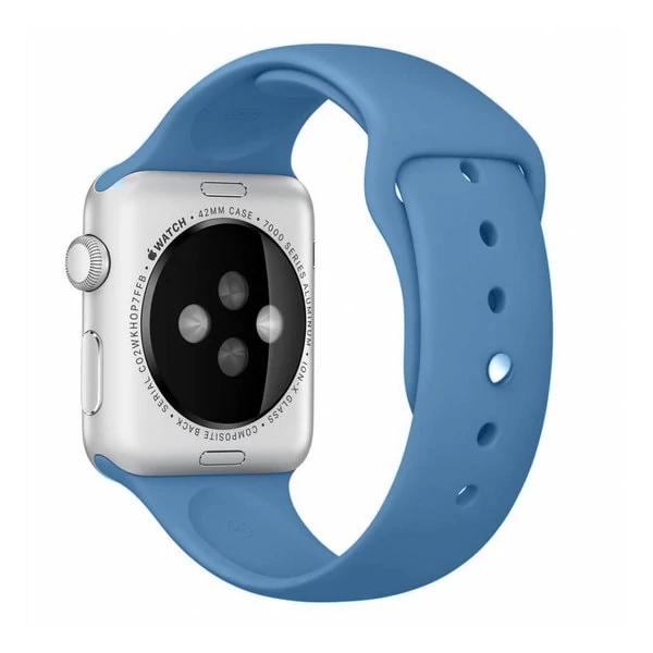 Sportowy pasek silikonowy do zegarka Apple Watch Ultra 1-2 / Series 3-9 / SE 42/44/45/49mm – marengo niebieski