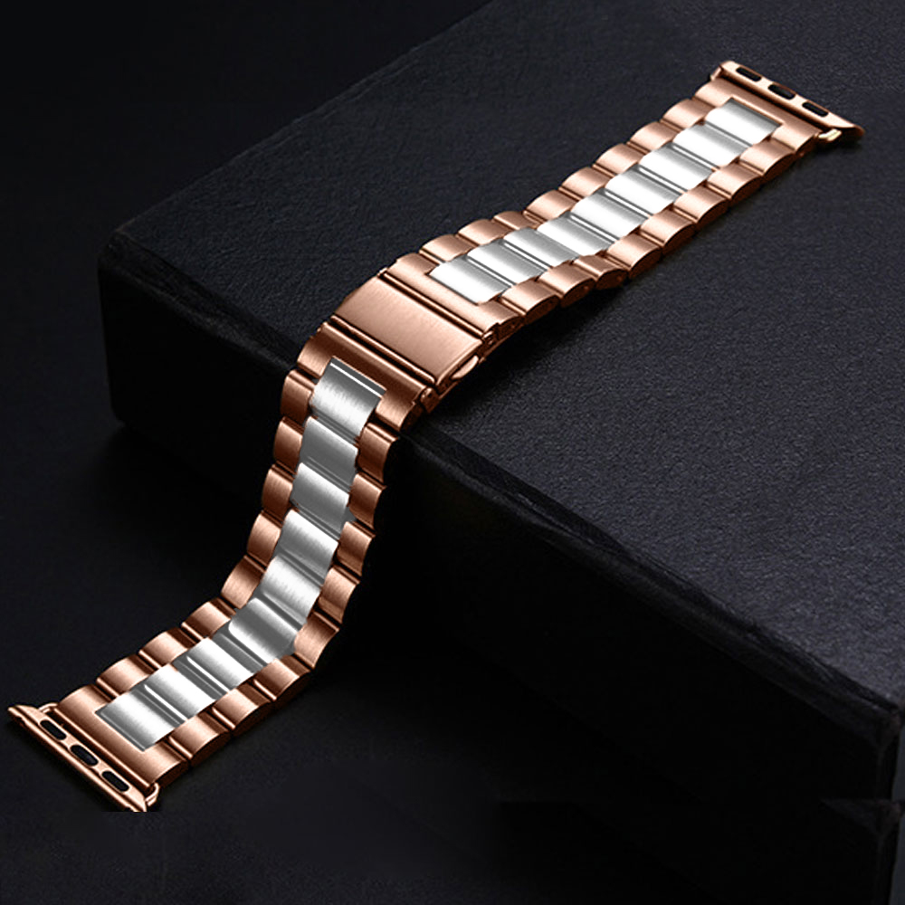 Bransoleta do Apple Watch Ultra 1-2 / Series 4-10 / SE 44/45/46/49mm – różowe złoto