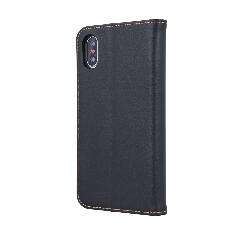 Etui do iPhone 12 Pro Max eleganckie skórzane czarne
