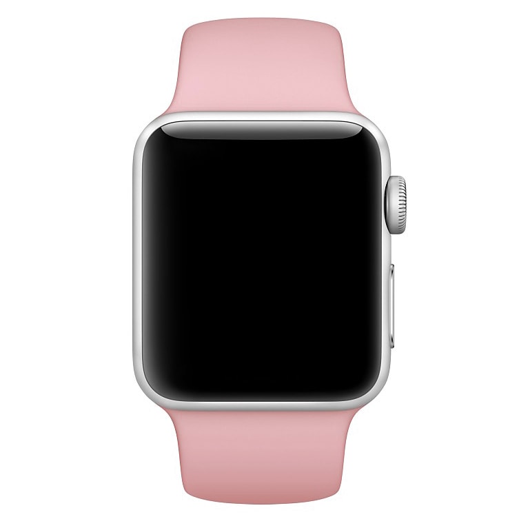 Sportowy pasek silikonowy do zegarka Apple Watch Ultra 1-2 / Series 4-10 / SE 44/45/46/49mm – pastelowy róż