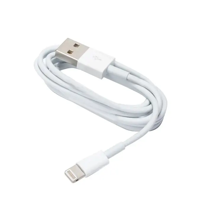 Kabel USB – Lightning, do iPhone 14/13/12/11/XS/XR/8/SE, bardzo krótki, 0.25 m, biały