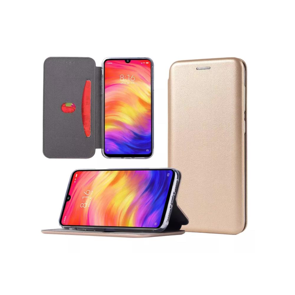 Etui do iPhone 12 Pro klasyczne z magnetyczną klapką, złote