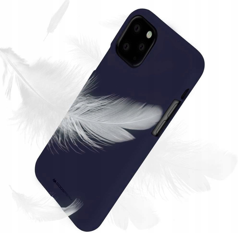 Etui do iPhone 11 Pro Max granatowe silikonowe SOFT