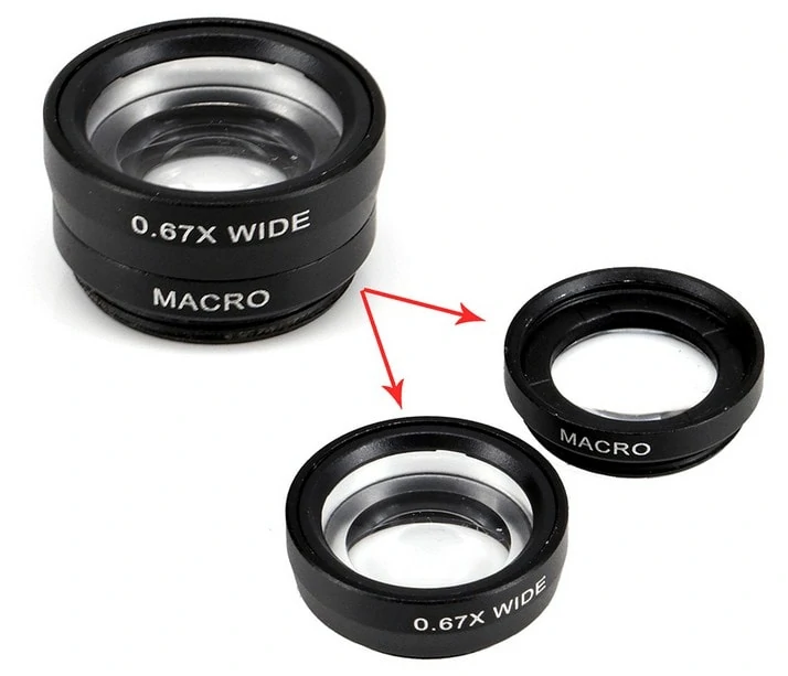 Ekstra zestaw obiektywów do zdjęć 3w1 – obiektyw nakładka na aparat
