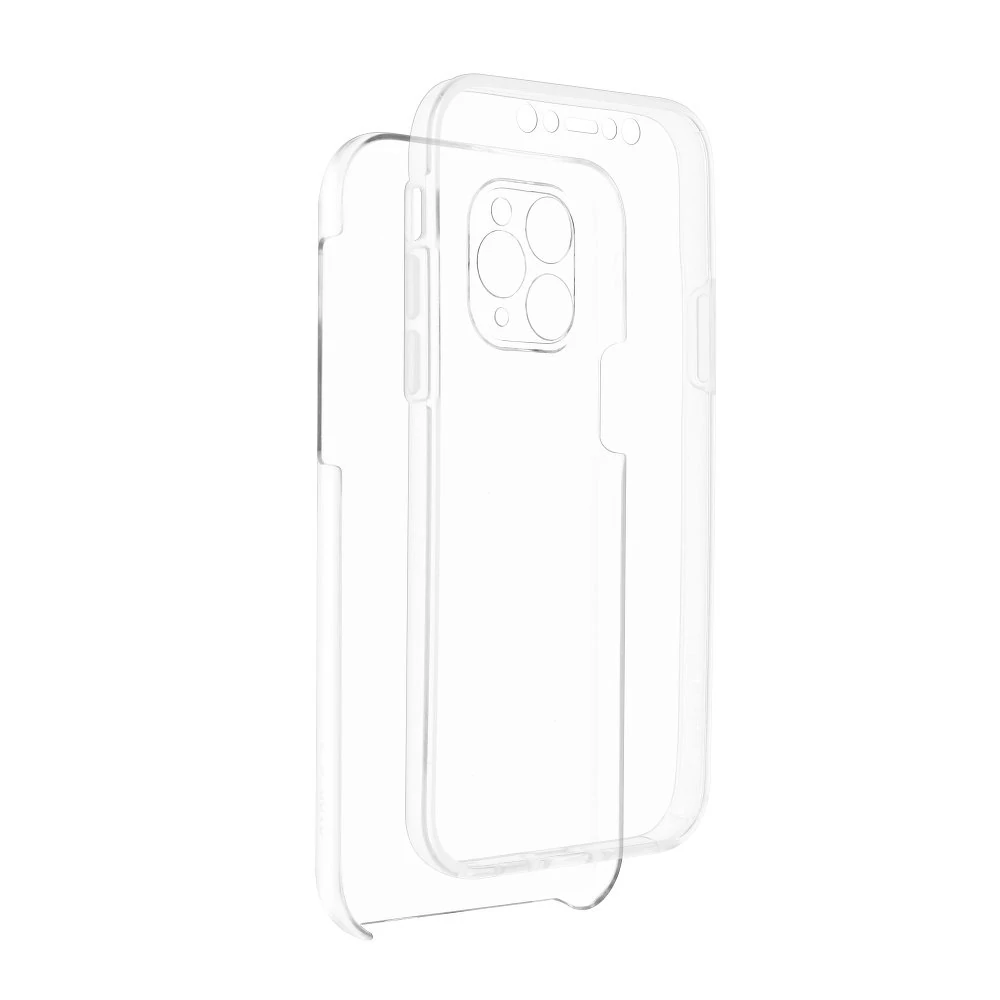 Etui do iPhone 13 Mini miękkie, przód + tył 360°, przeźroczyste