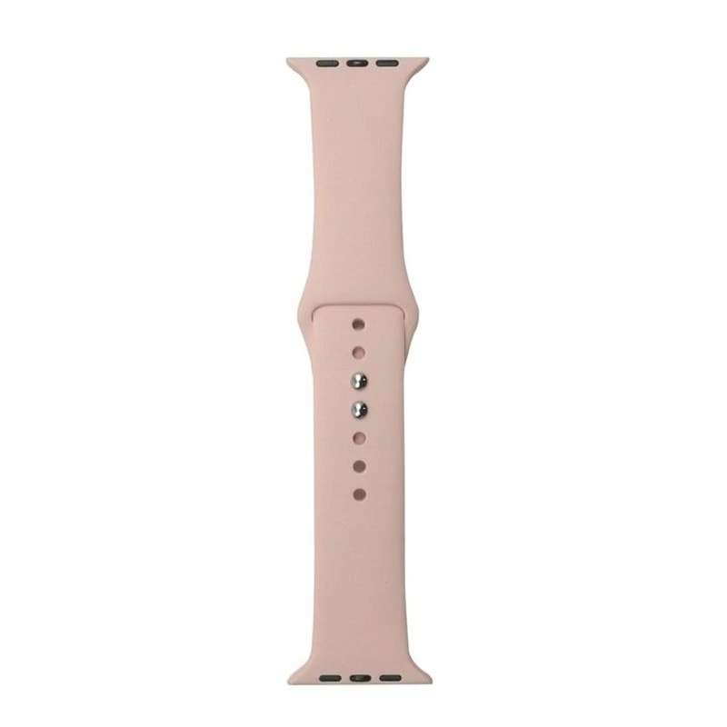 Sportowy pasek silikonowy do zegarka Apple Watch Ultra 1-2 / Series 4-10 / SE 44/45/46/49mm – pudrowy róż