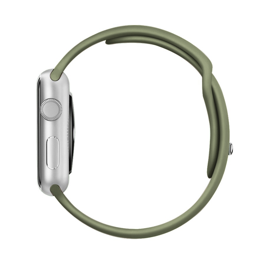 Sportowy pasek silikonowy do zegarka Apple Watch Series 4-10 / SE 40/41/42mm – Army green