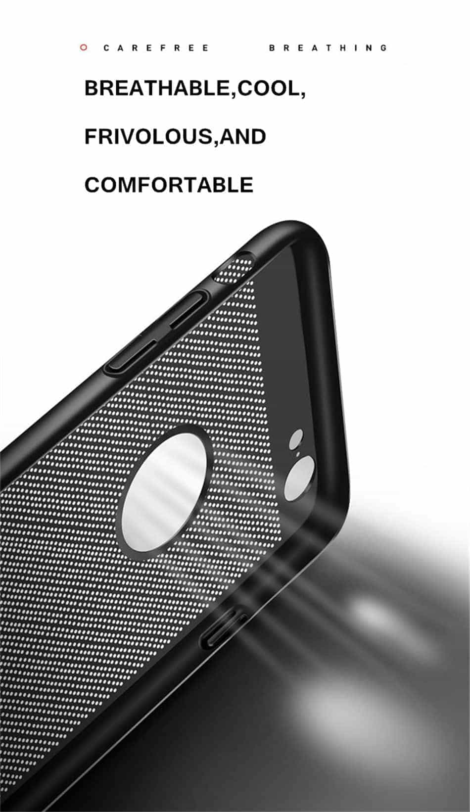 Etui ODDYCHAJĄCE iPhone 7 Plus / 8 Plus TERMICZNE czarne