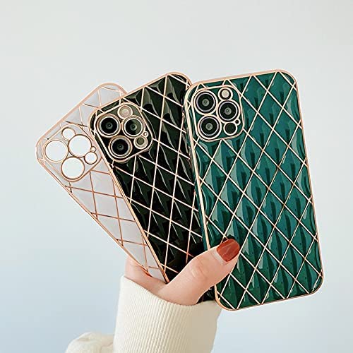 Etui do iPhone 12 Pro czarne węglowe ze złotym poszyciem w diamenty