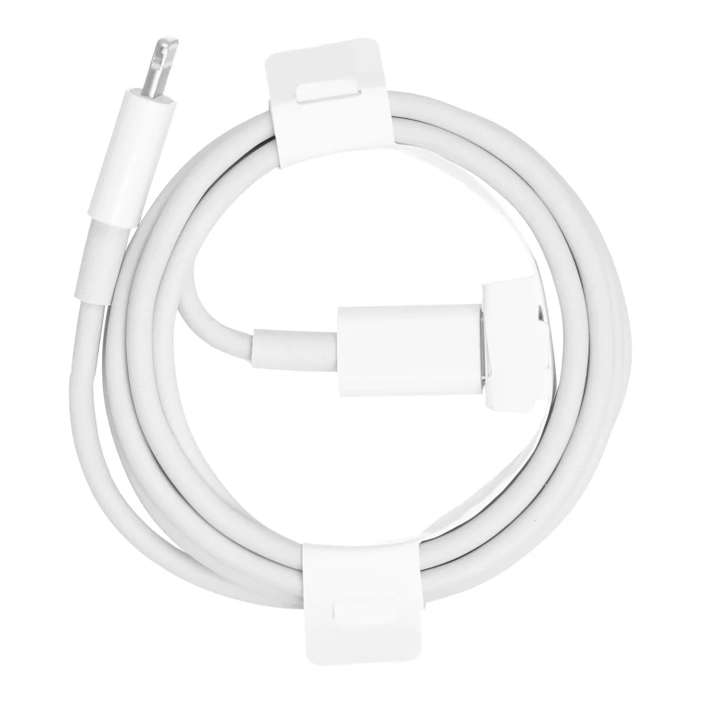 Kabel USB Typ C – Lightning, do szybkiego ładowania i transmisji danych, PD20W, 1 metr, biały