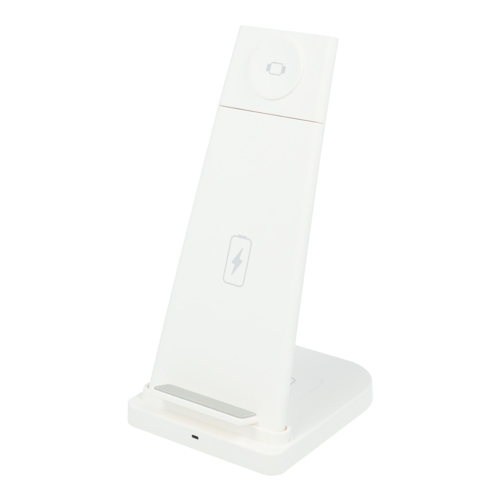 Ładowarka bezprzewodowa indukcyjna 3w1 iPhone, Apple Watch, AirPods, biała