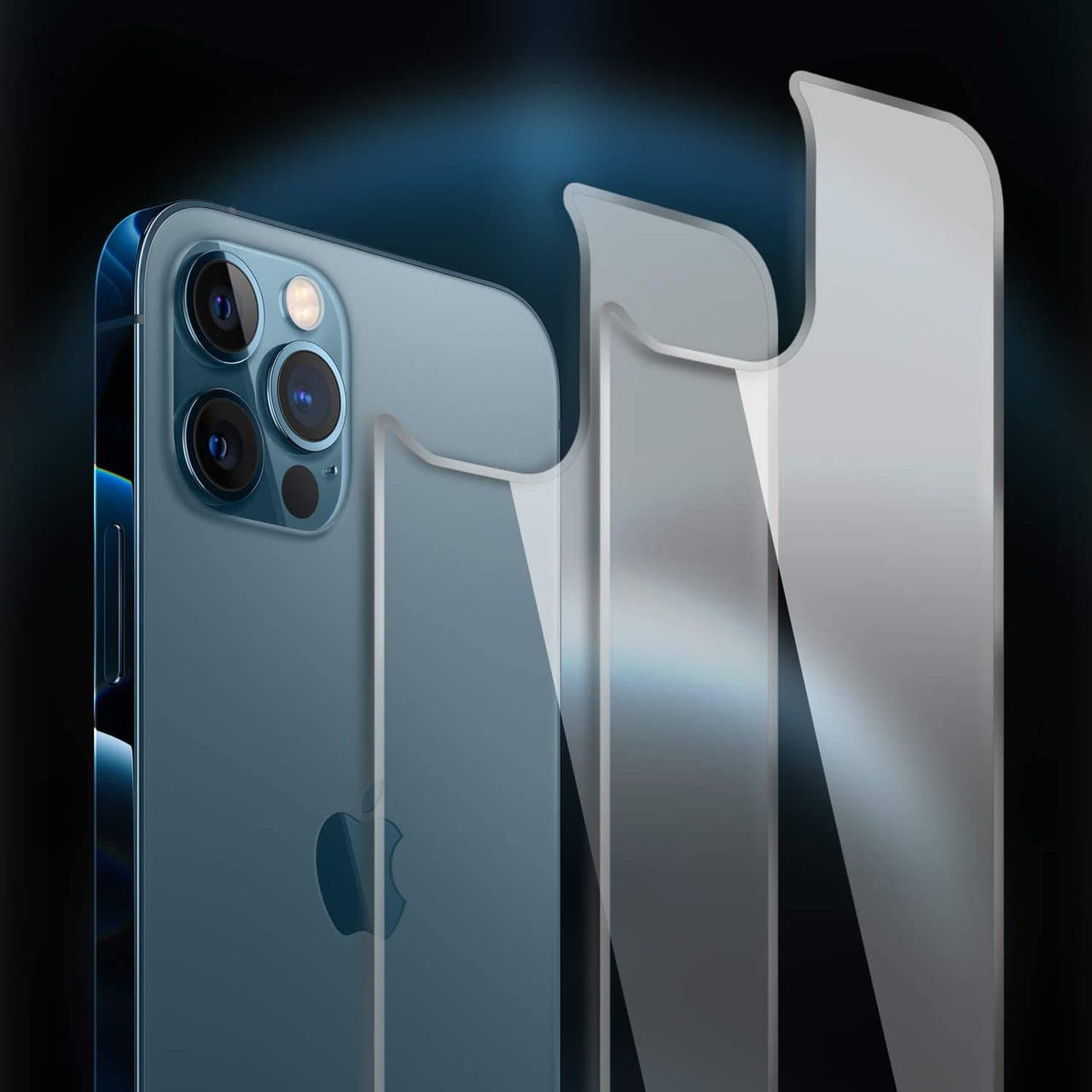 Szkło hartowane 9h wzmacniane na tył obudowy do iPhone 12 Pro Max