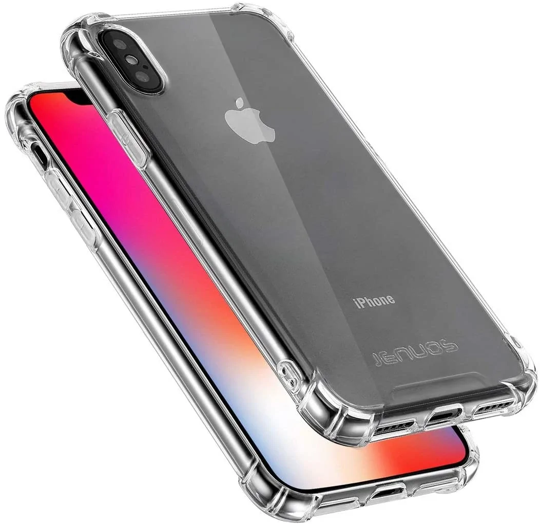 Etui do iPhone X/XS przeźroczyste pancerne anti-shock ze wzmocnionymi krawędziami