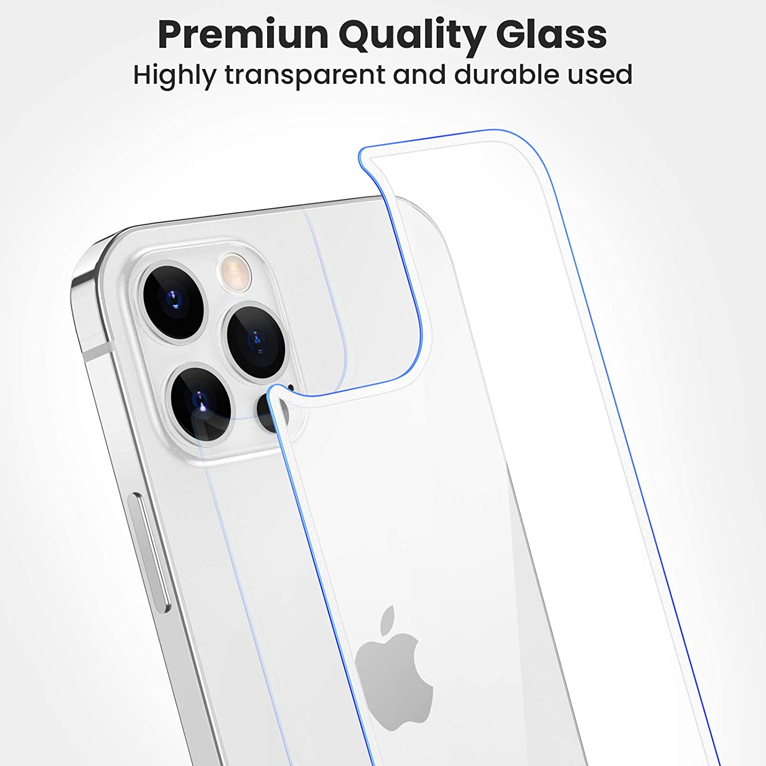 Szkło hartowane 9h wzmacniane na tył obudowy do iPhone 12 Pro Max