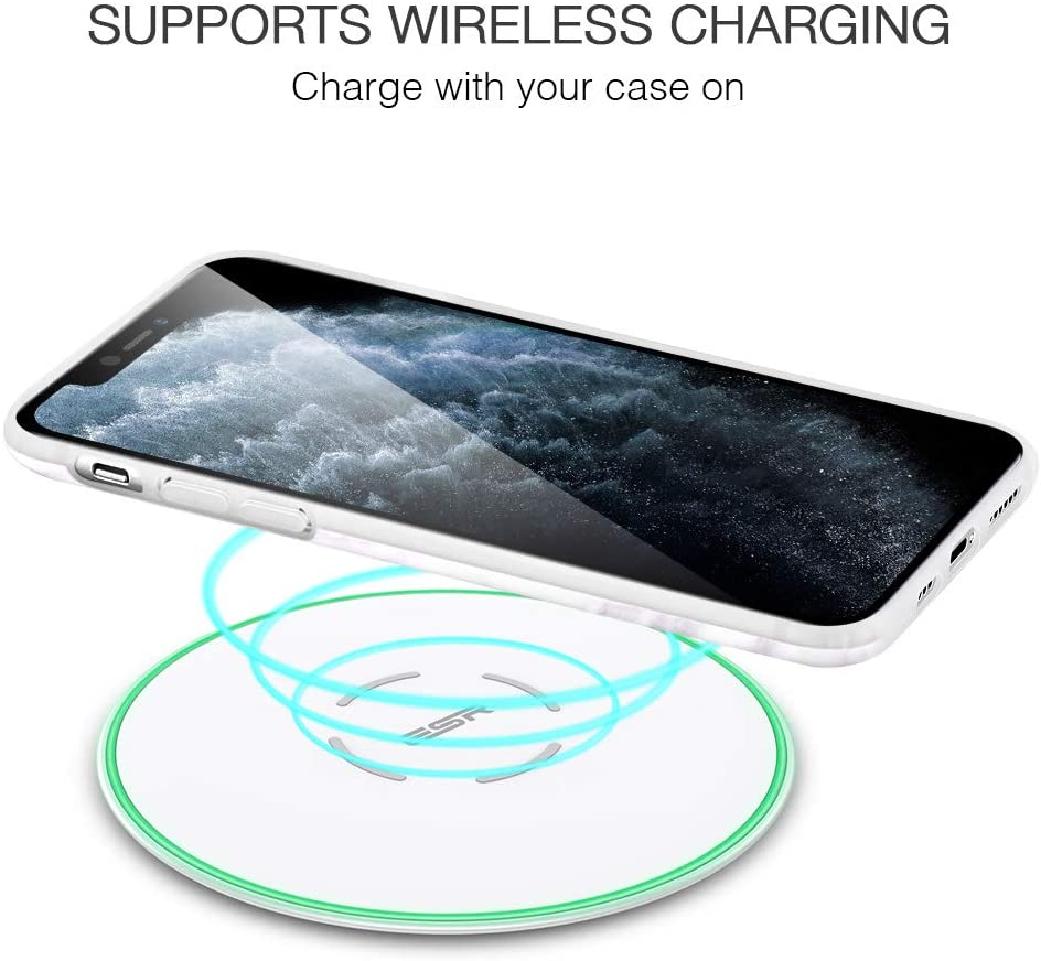 Etui do iPhone 11 Pro Max eleganckie biało-czarny marmurek