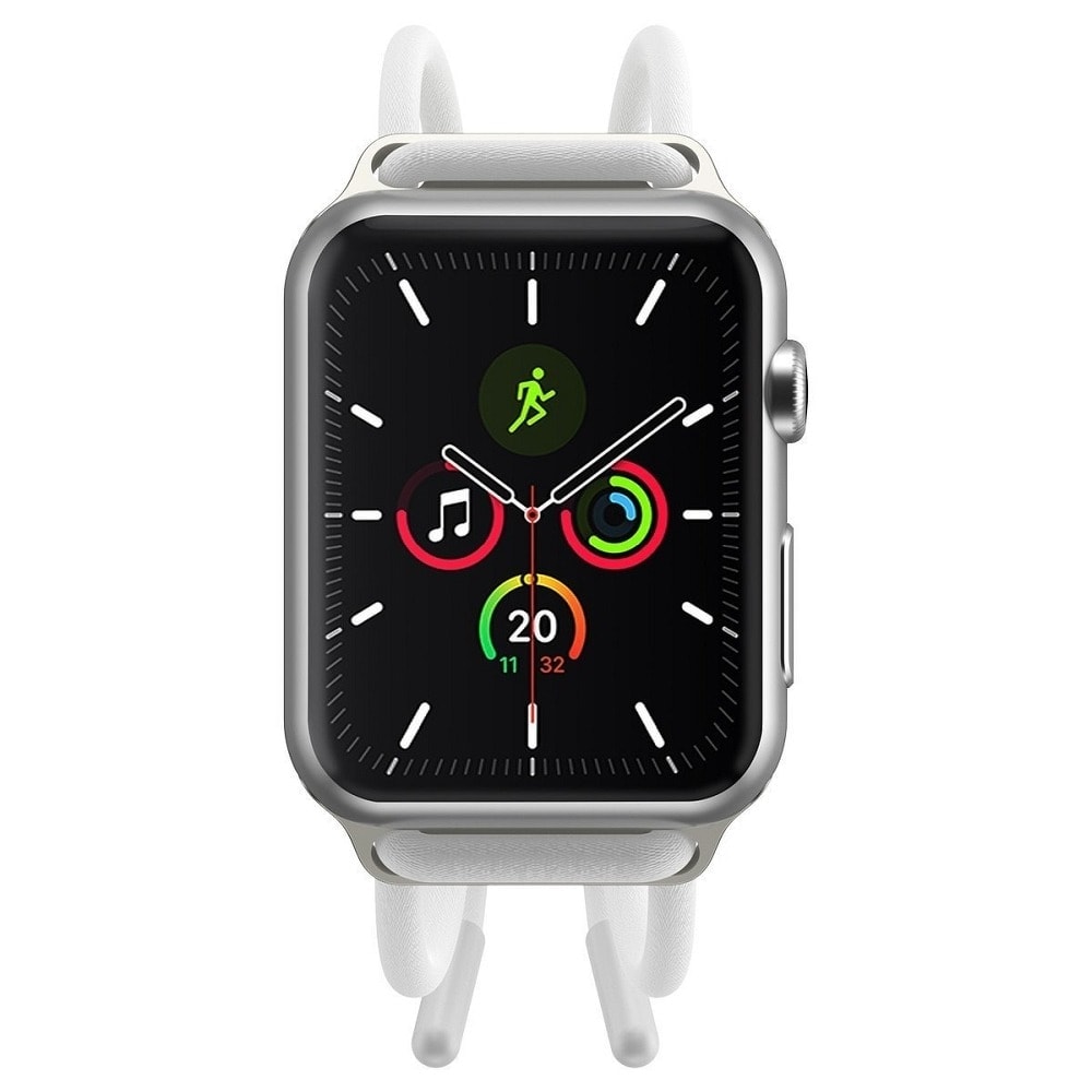 Minimalistyczny pasek sznurkowy Let’s go biały do Apple Watch Ultra 1-2 / Series 4-10 / SE 44/45/46/49mm