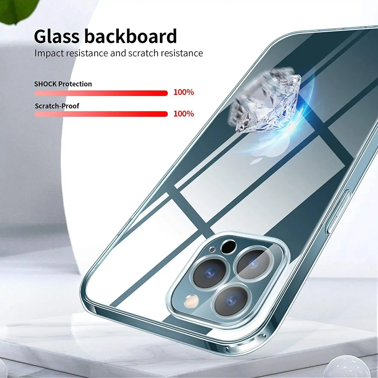 Etui do iPhone 14 Pro Max Unique Crystal Hybrid Case krystalicznie czyste hybrydowe, ochrona aparatu
