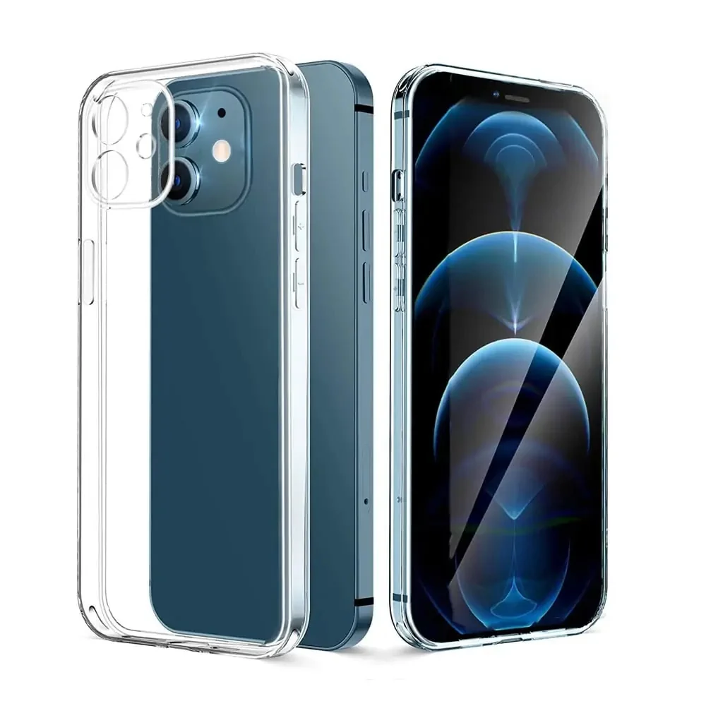 Etui do iPhone 12 Unique Crystal Hybrid Case krystalicznie czyste hybrydowe, ochrona aparatu