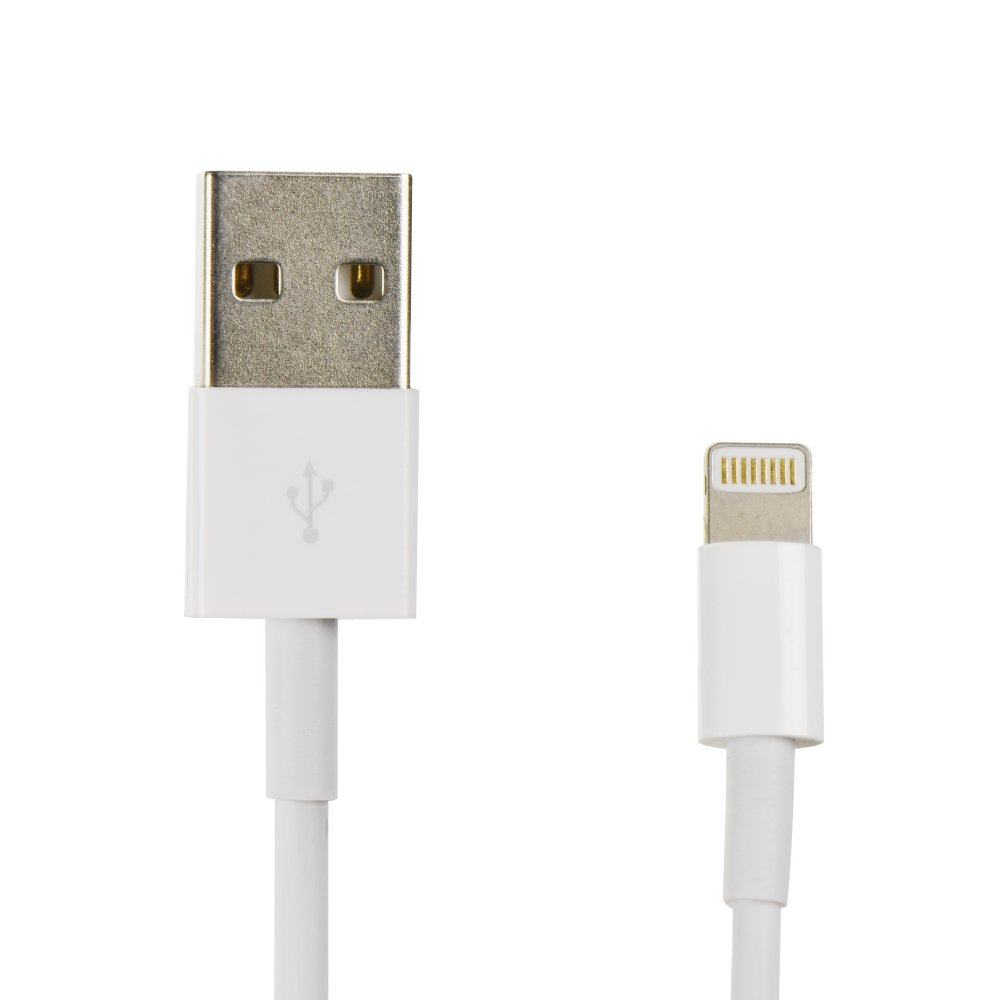 Kabel USB – Lightning BOX, do iPhone 14/13/12/11/X/SE/8/7/8Plus/7Plus, 1 metr, biały