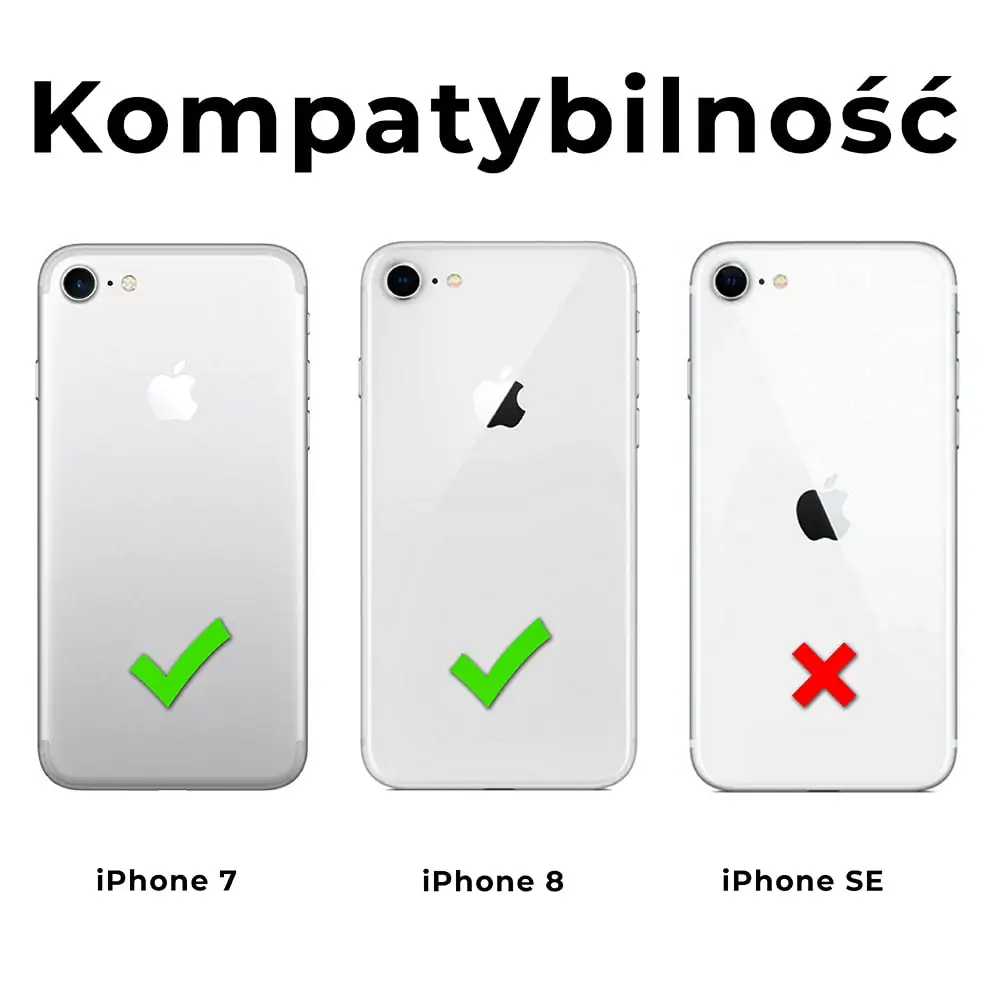 Etui do iPhone 8/7 silikonowe przezroczyste ze wschodnim wzorkiem