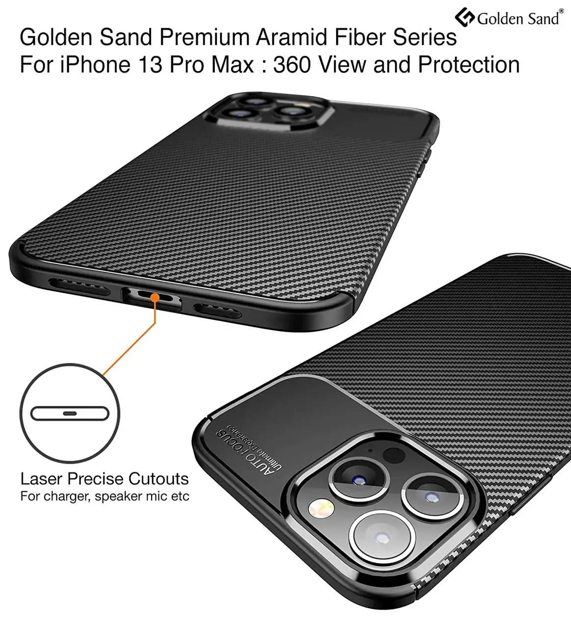 Etui do iPhone 13 Pro Max eleganckie karbonowe, czarne