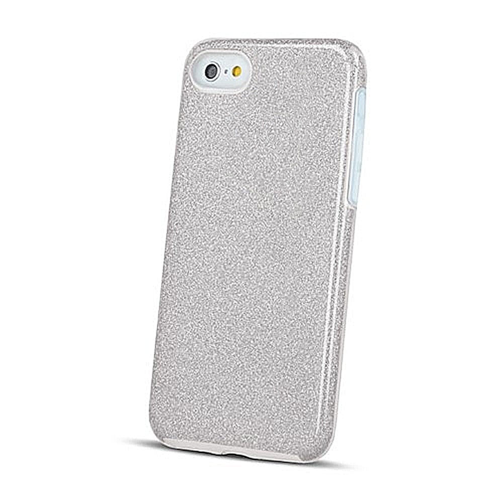 Etui do iPhone 11 brokatowe silikonowe srebrne