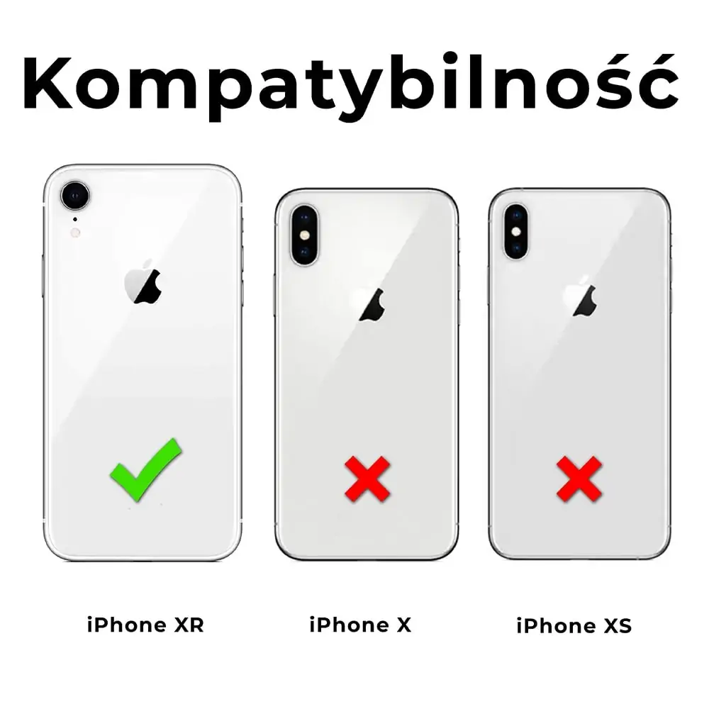 Etui do iPhone XR półprzeźroczyste matowe z ochroną aparatu, czarne