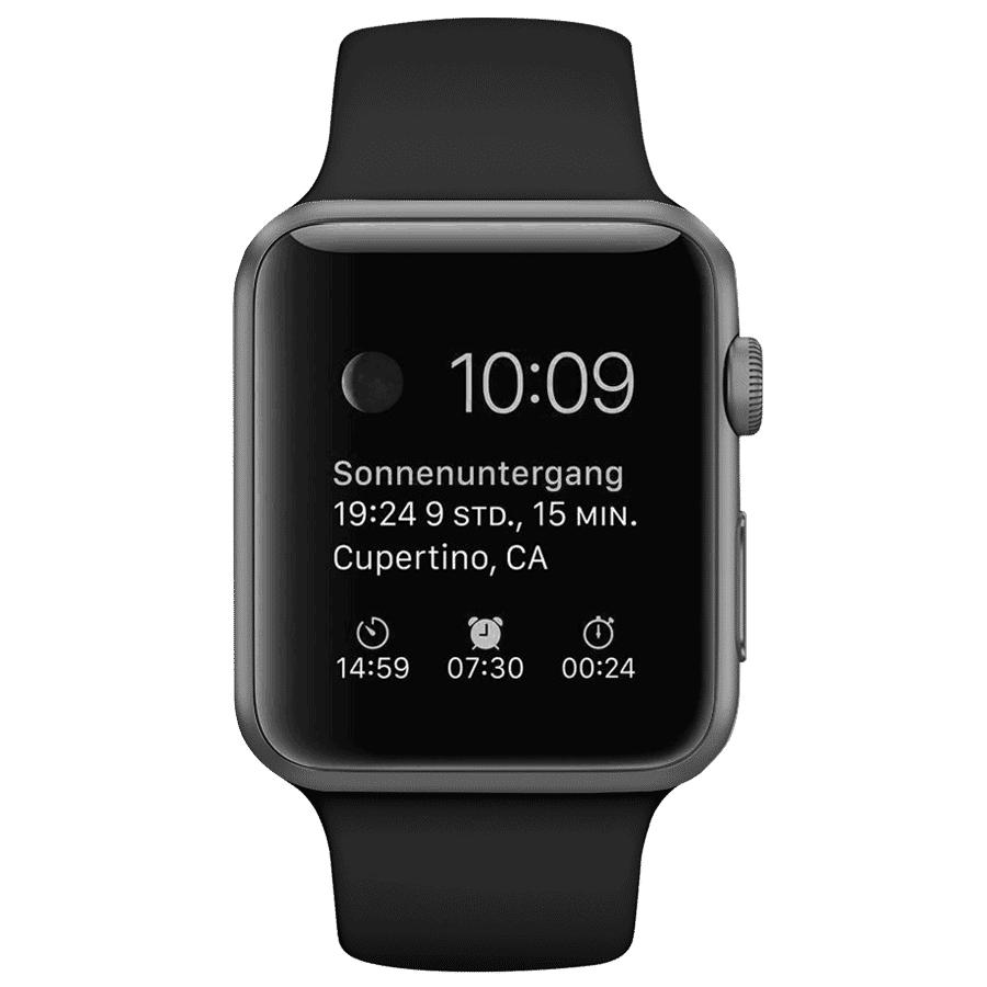Sportowy pasek silikonowy do zegarka Apple Watch Ultra 1-2 / Series 4-10 / SE 44/45/46/49mm – kolor czarny
