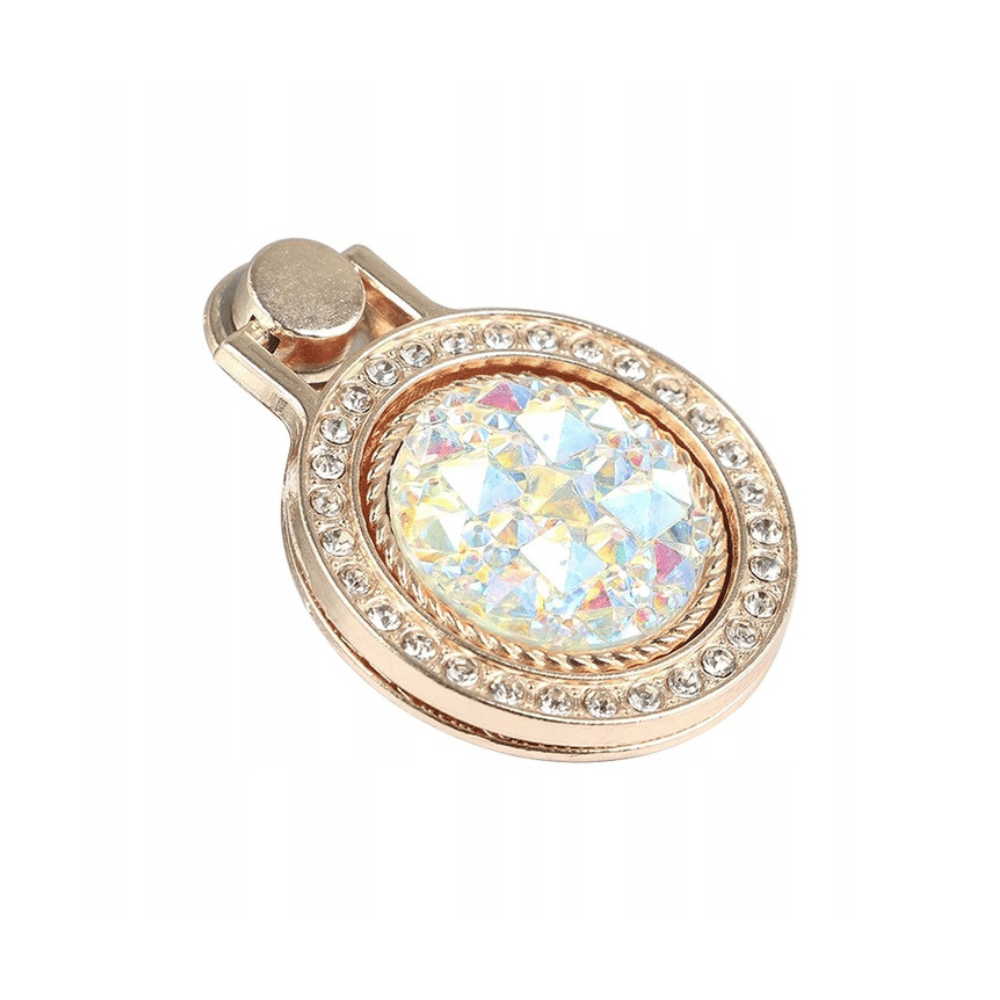 Uchwyt magnetyczny selfie ring podstawka do telefonu 2in1 diamenty ze zdobieniami