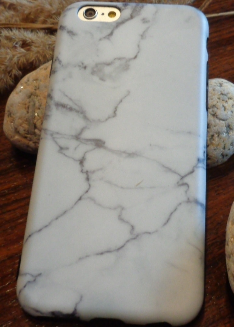 Elastyczne etui na Iphone 7 plus 8 plus marmurek case marmur Iphone 7 plus 8 plus obudowa marmurek Iphone 7 plus 8 plus – biały