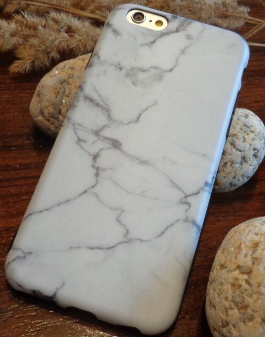 Elastyczne etui na Iphone 7 plus 8 plus marmurek case marmur Iphone 7 plus 8 plus obudowa marmurek Iphone 7 plus 8 plus – biały