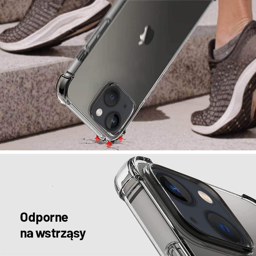 Etui bumper iPhone 15 Premium VIP certyfikowany case wzmocnione rogi, przeźroczyste
