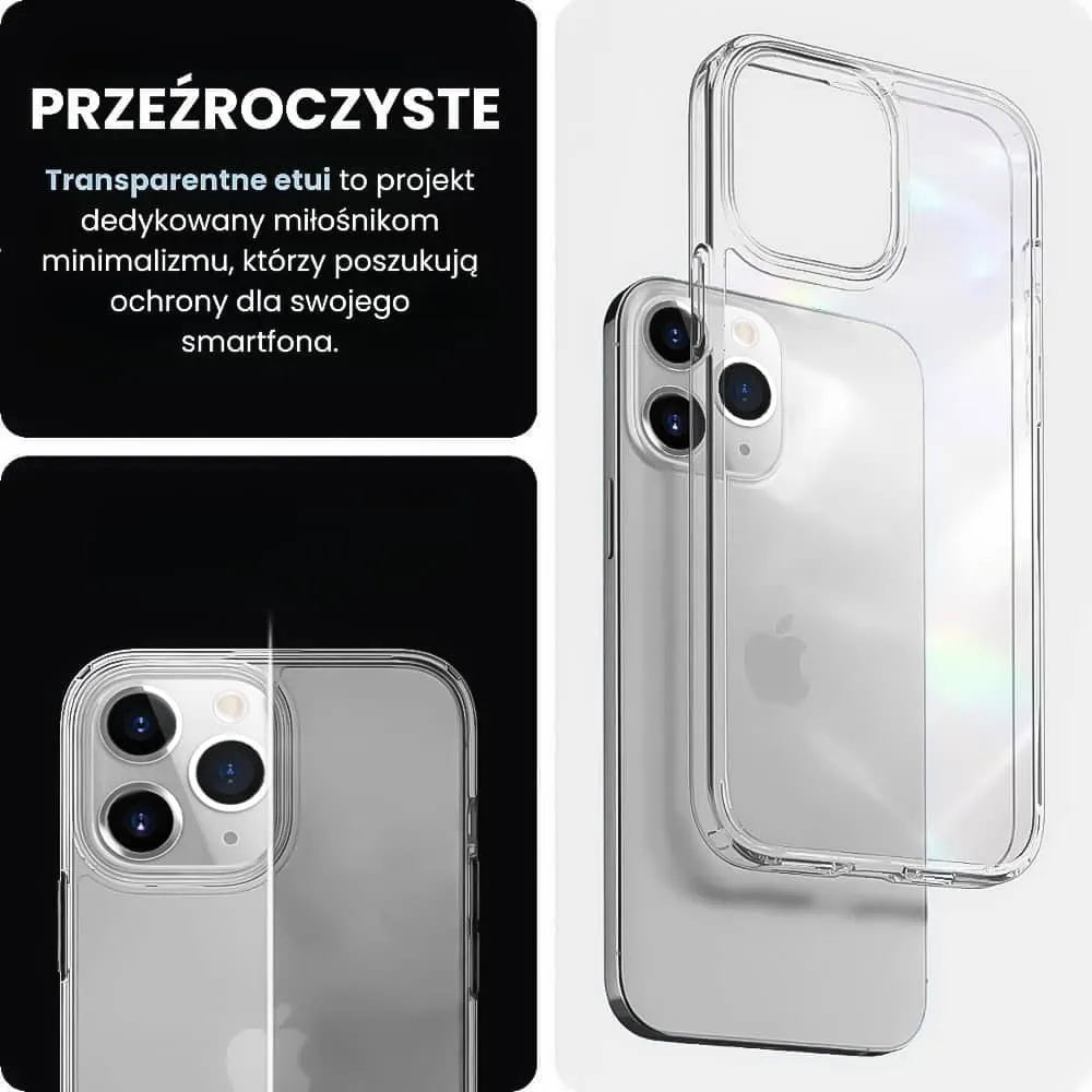 Etui do iPhone 11 Pro Max przeźroczyste transparentne etui premium clear