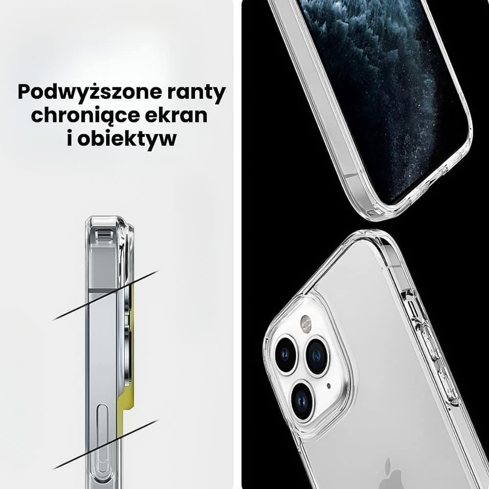 Etui do iPhone 11 Pro Max przeźroczyste transparentne etui premium clear