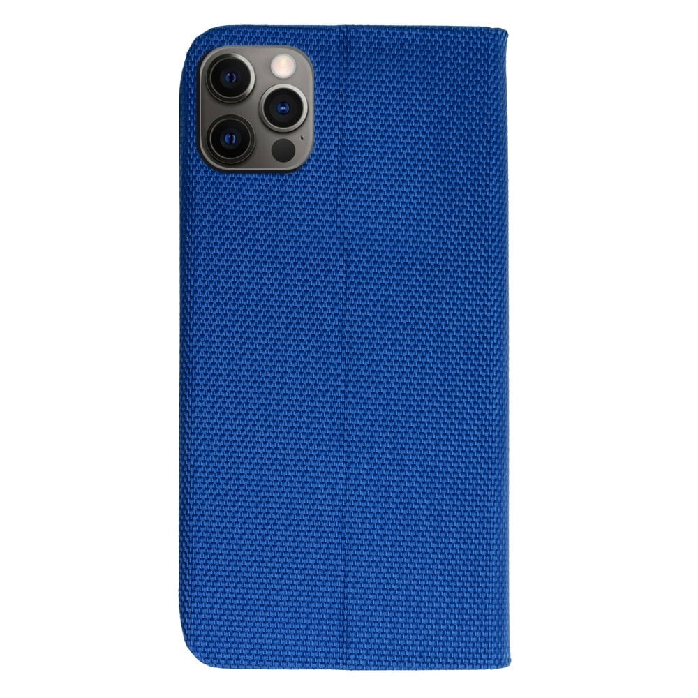 Etui do iPhone 12 Pro Max eleganckie stylowe z klapką, niebieskie