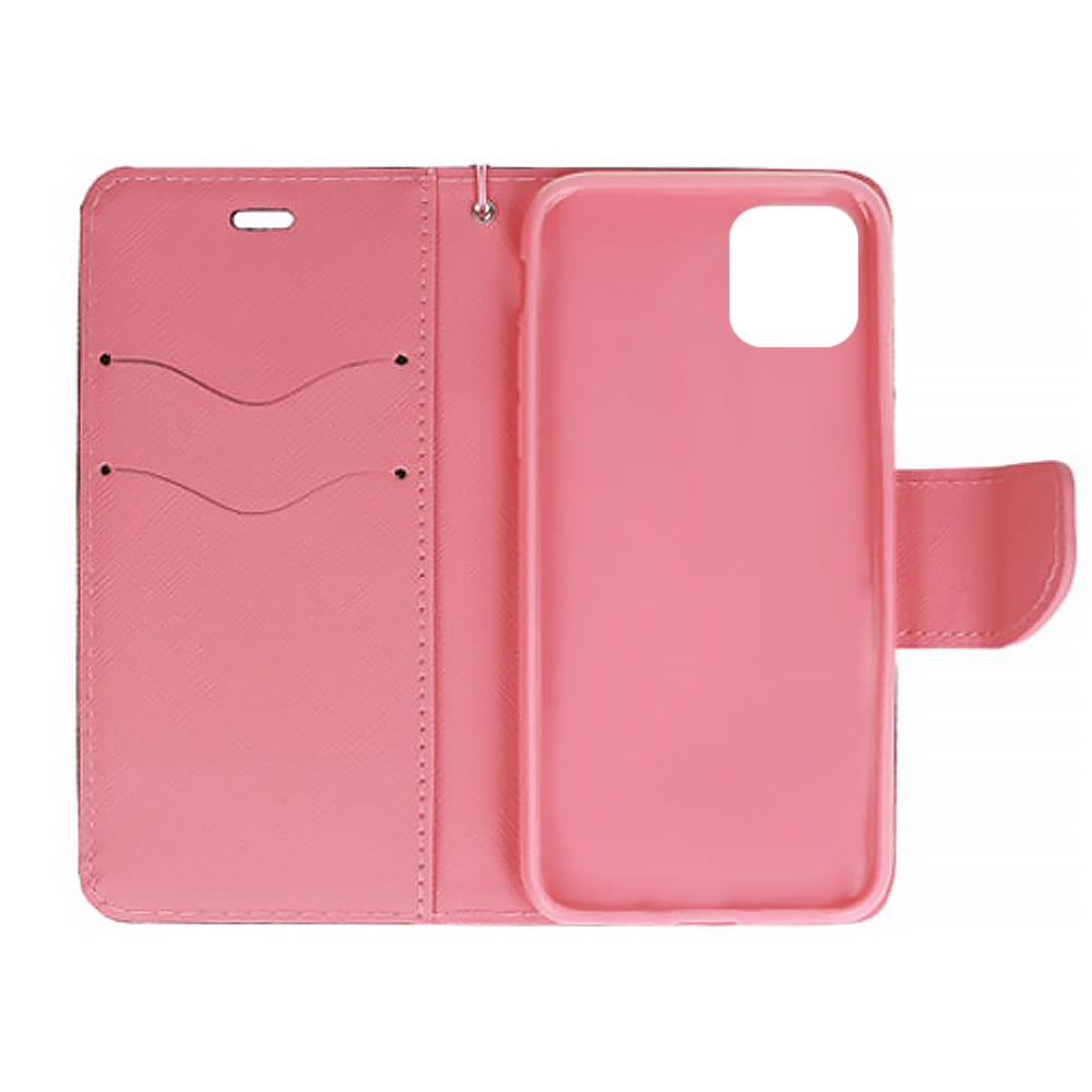 Etui do iPhone 12 trwałe ochronne czarno-różowe