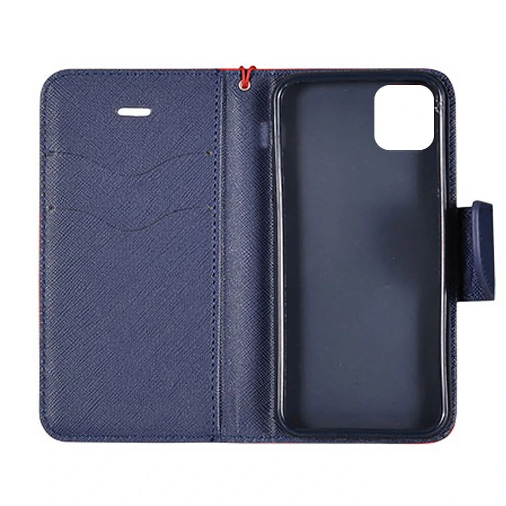 Etui do iPhone 12 Pro trwałe ochronne czerwono-granatowe