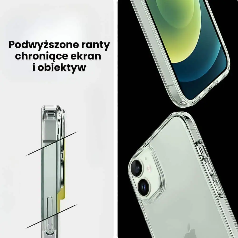 Etui do iPhone 12 Mini przeźroczyste transparentne etui premium clear