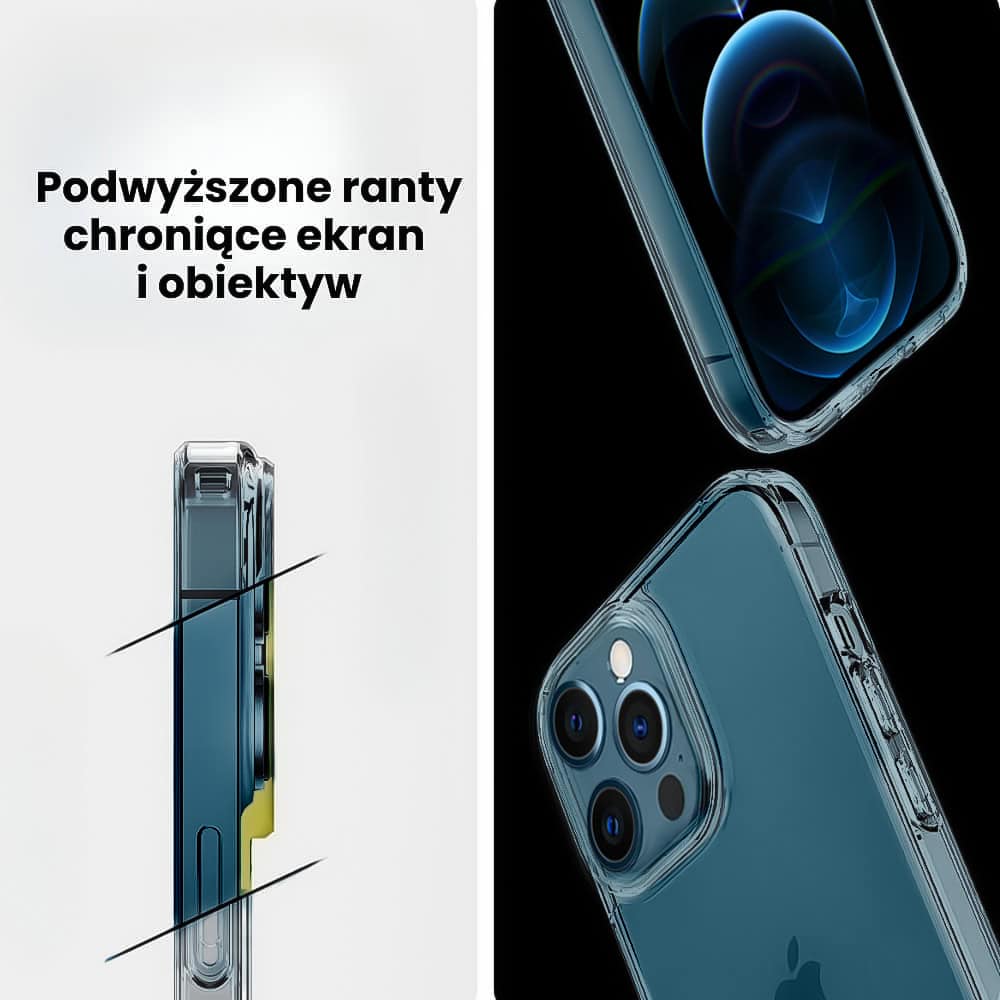 Etui do iPhone 12 Pro przeźroczyste transparentne etui premium clear