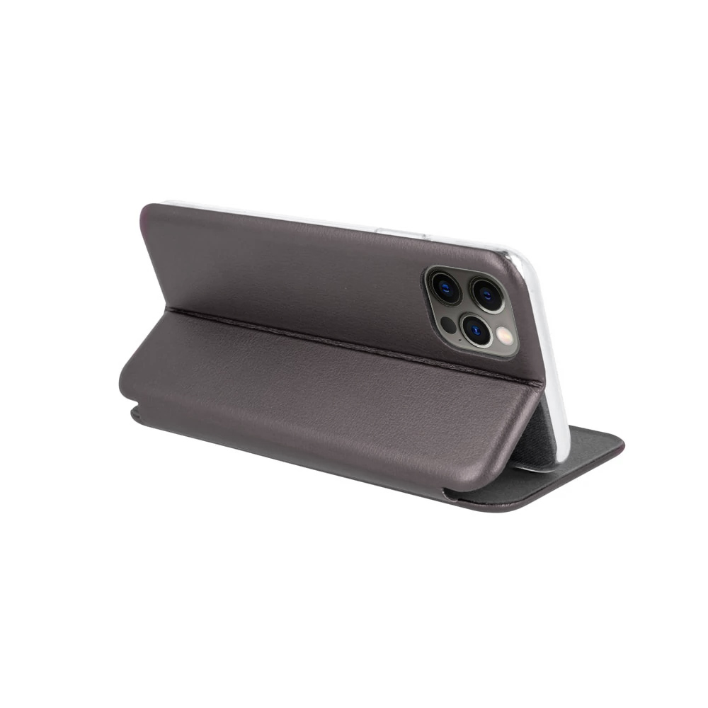 Etui do iPhone 12 Pro klasyczne szary z magnetyczną klapką