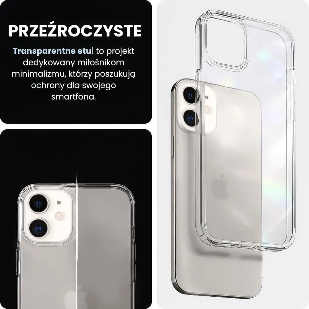 Etui do iPhone 12 przeźroczyste transparentne etui premium clear