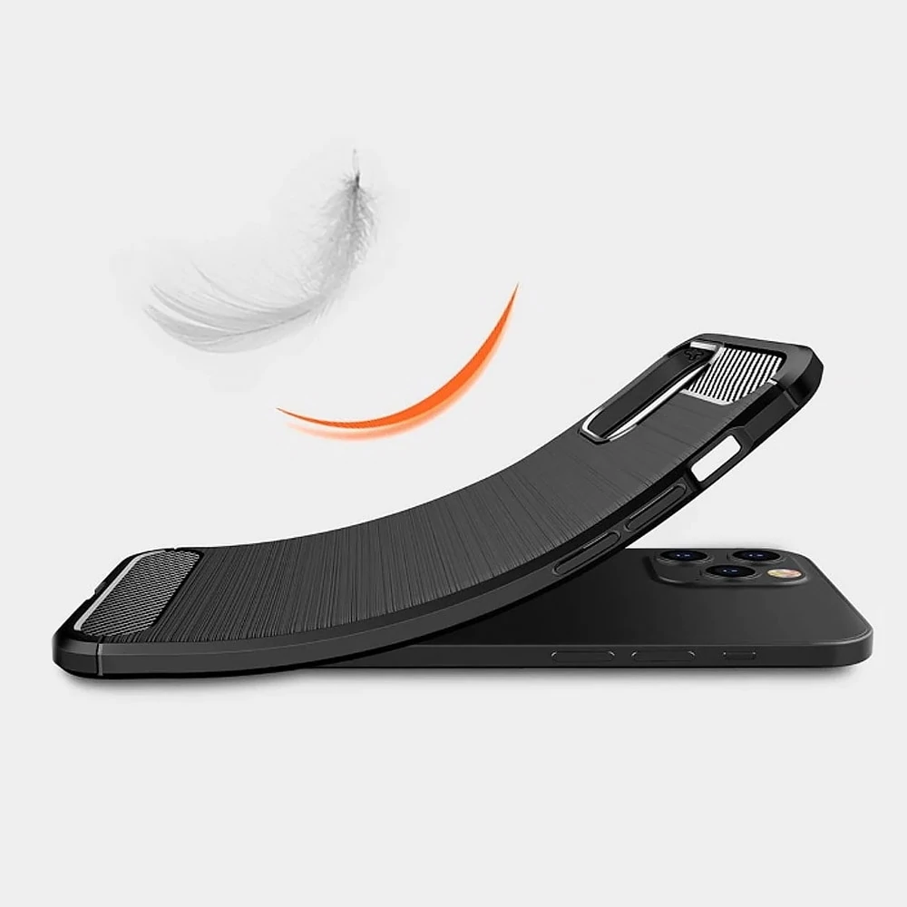 Etui do iPhone 12 eleganckie stylowe, czarne