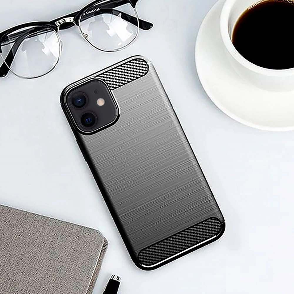 Etui do iPhone 12 eleganckie stylowe, czarne