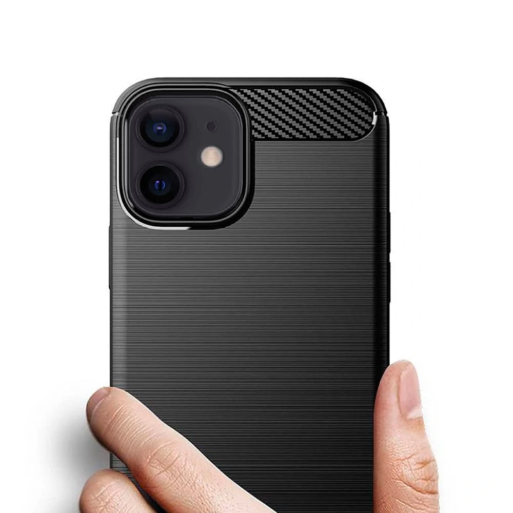 Etui do iPhone 12 eleganckie stylowe, czarne