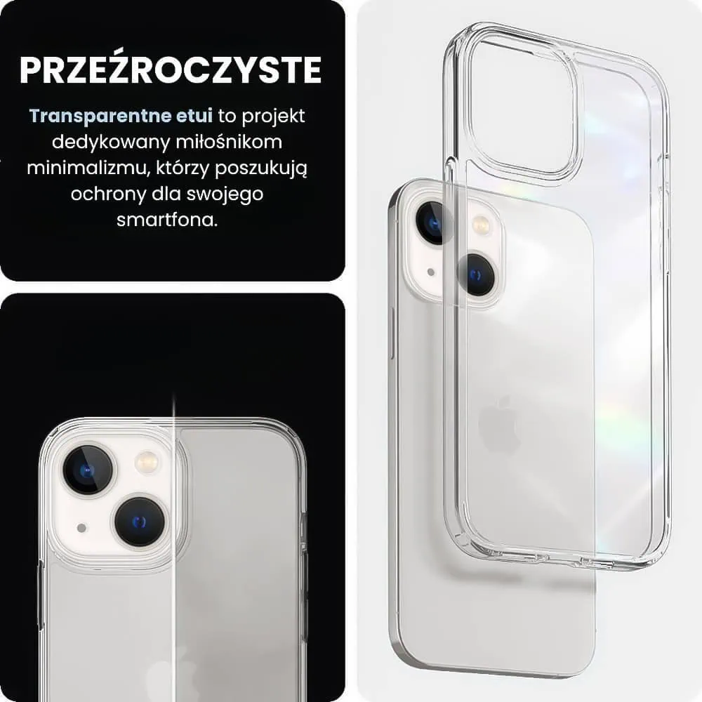 Etui do iPhone 13 Mini przeźroczyste transparentne etui premium clear