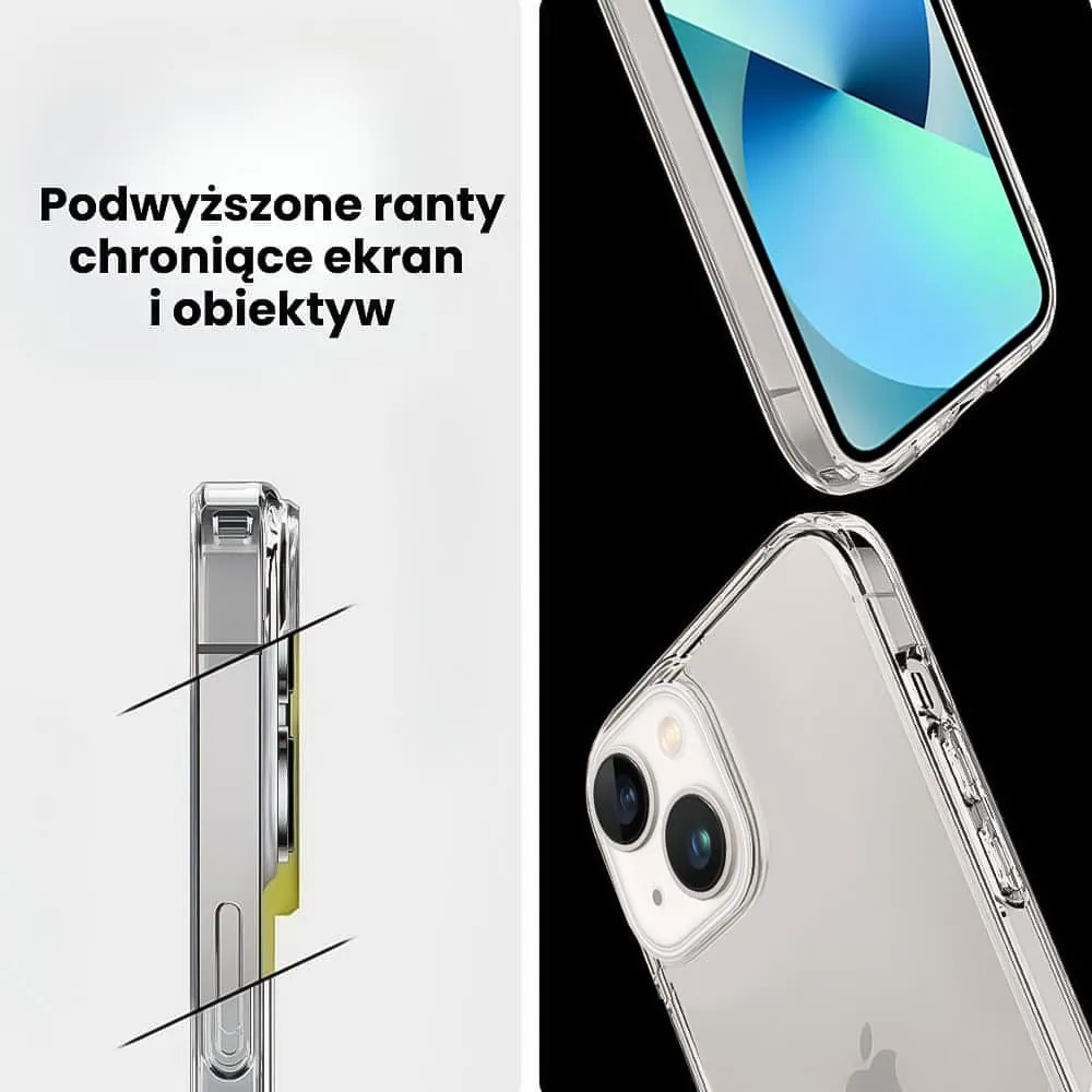 Etui do iPhone 13 Mini przeźroczyste transparentne etui premium clear
