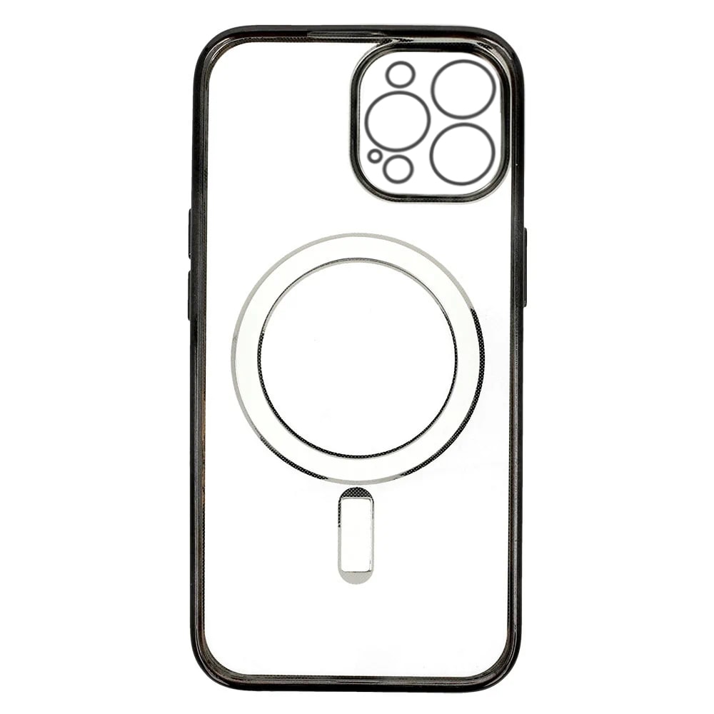 Etui do iPhone 13 Pro premium black MagSafe z osłoną kamery, czarne